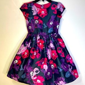 Dressed up by Gymboree size 7 dress. Purple with pink floral dress